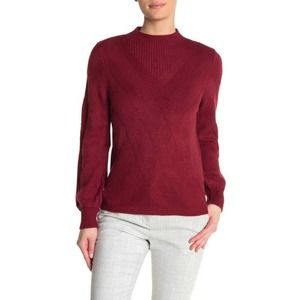 JOSEPH A Mock Neck Knit Sweater Size L